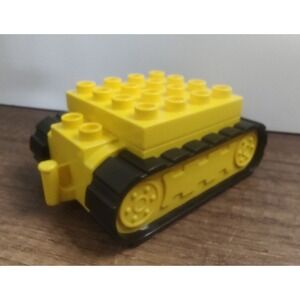Lego Duplo Yellow Caterpillar Base With Black Treads Part 25600 Piece Vehicle A8